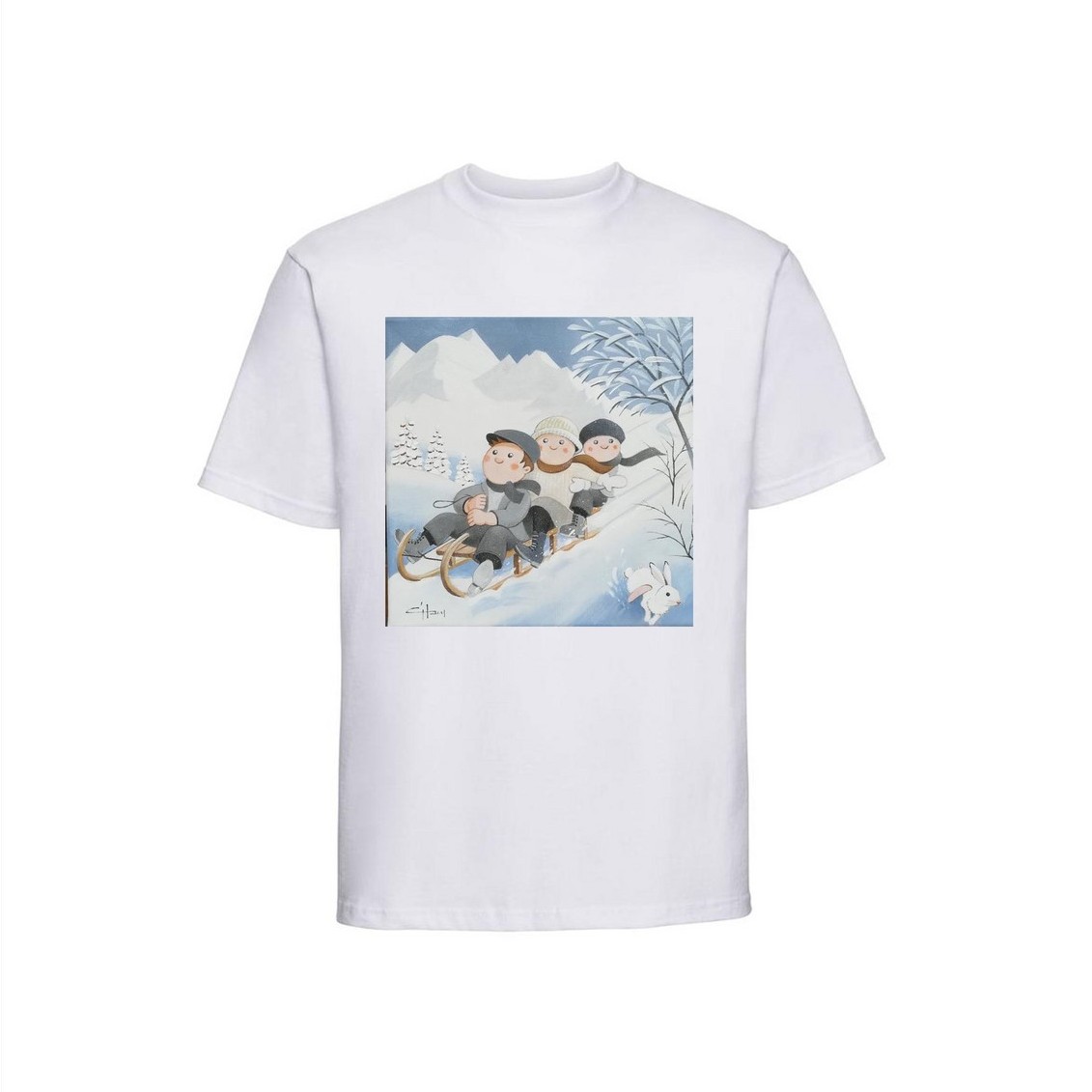 T-shirt Partie de luge