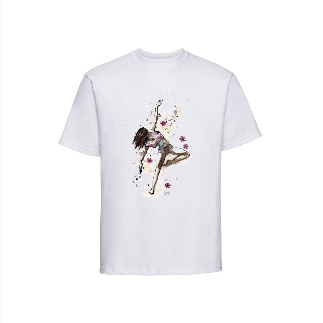 T-shirt Danseuse aux fleurs