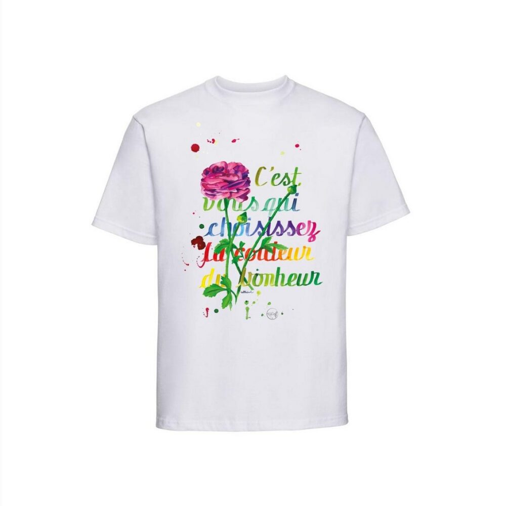 T-shirt La couleur du Bonheur