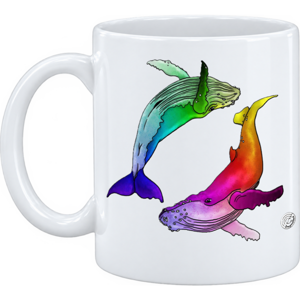 Mug et pot à crayons baleines Lucie et Lucette