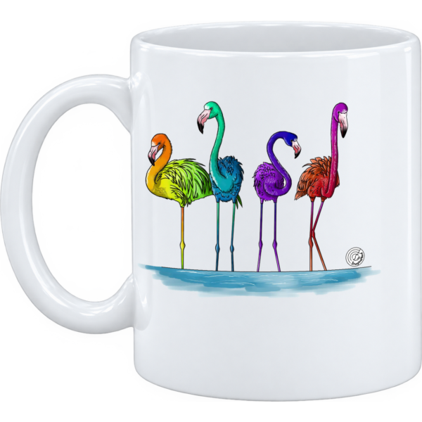 Mug et pot à crayons flamants roses Flagmatiques
