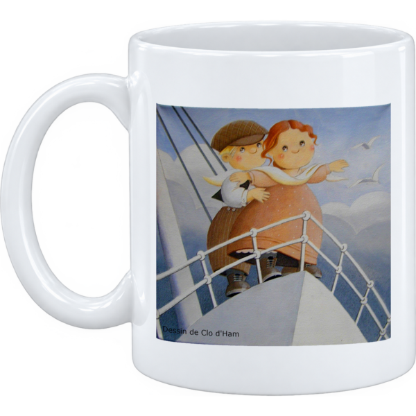 Mug et pot à crayons la mer Je suis le roi du monde