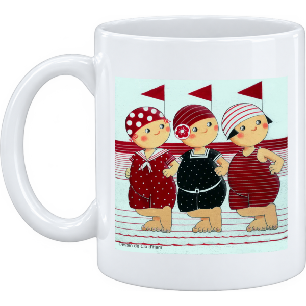 Mug et pot à crayons la mer Trois Tops en maillot
