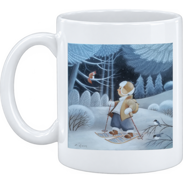 Mug et pot à crayons montagne Raquettes nocturnes