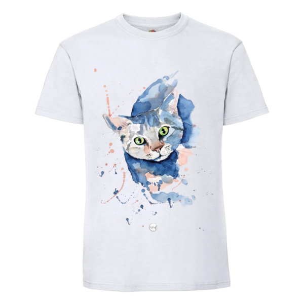 T-shirt Chat bleu
