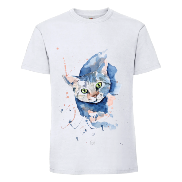 T-shirt Chat bleu