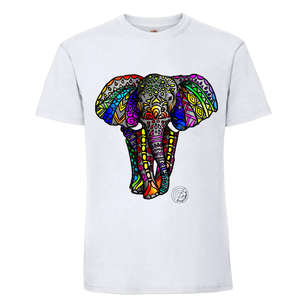 T-shirt Elephant Babar sur un t-shirt blanc