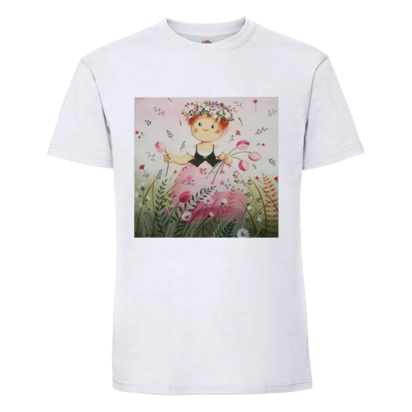 T-shirt fillette Petite fleur sauvage