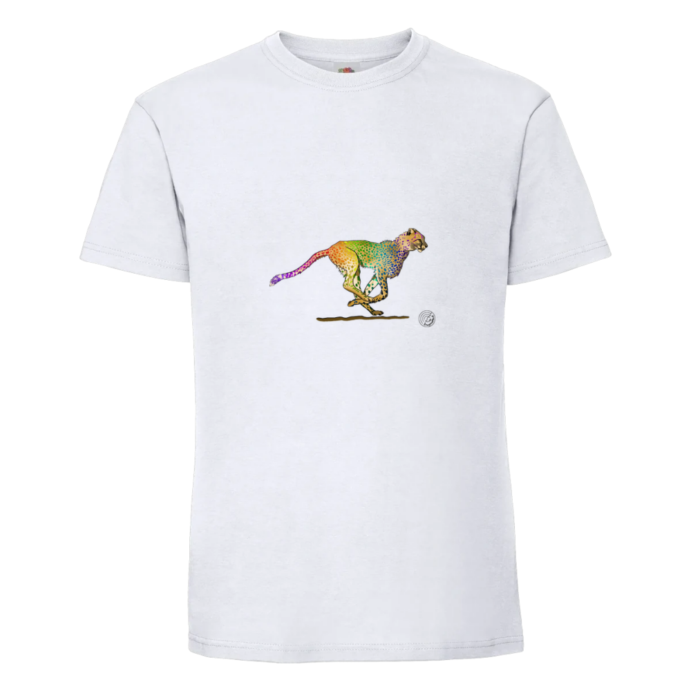 T-shirt guépard Léopard sur un t-shirt blanc