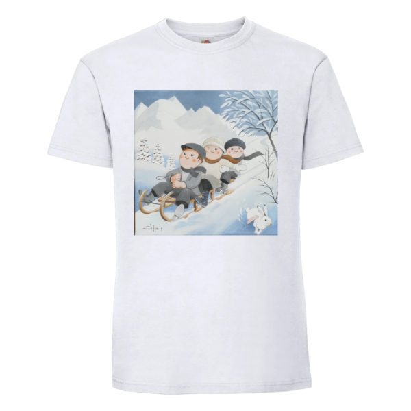 T-shirt Montagne Partie de luge