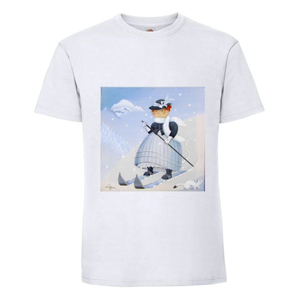 T-shirt Montagne Skieuse à l'hermine