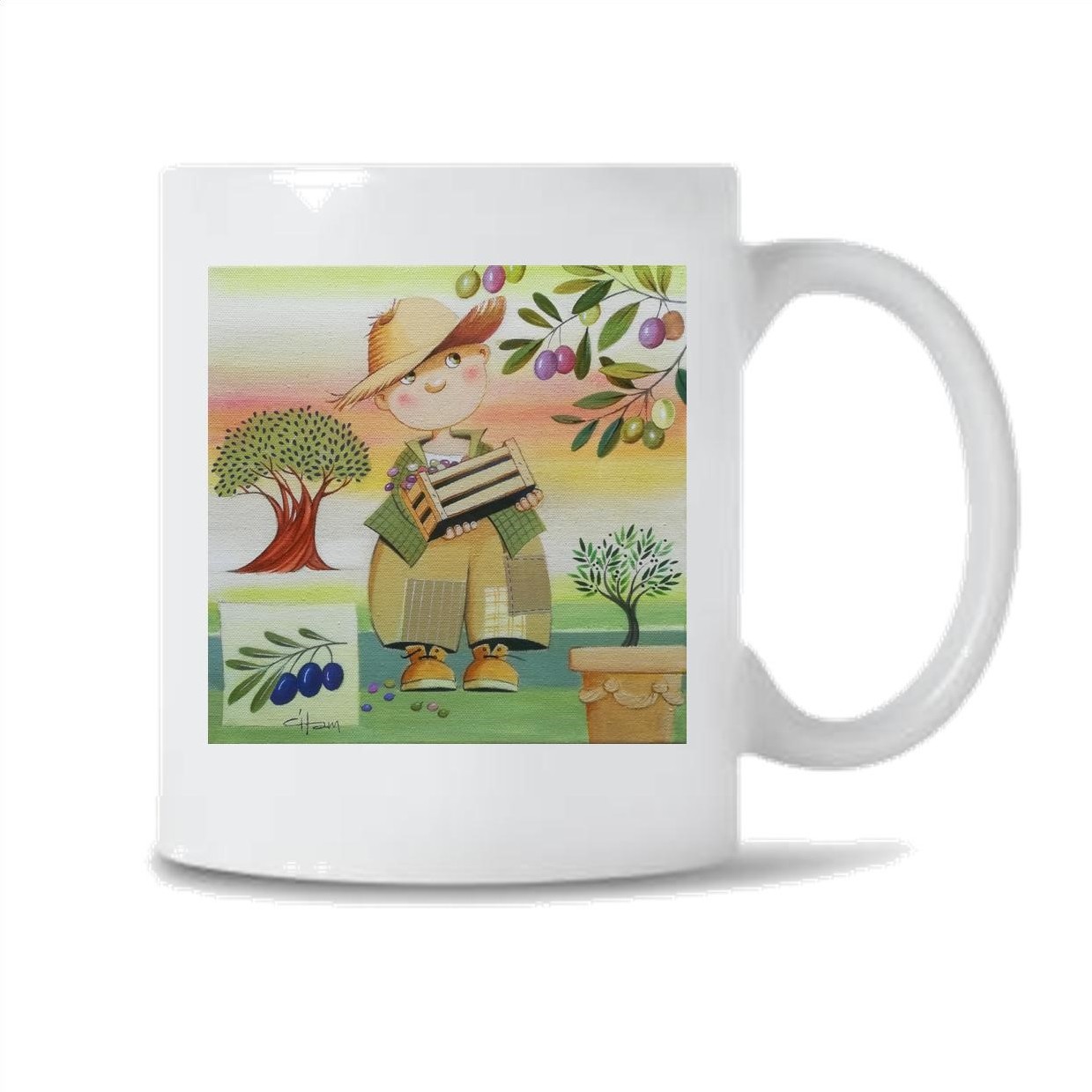 Mug et pot à crayons Olive