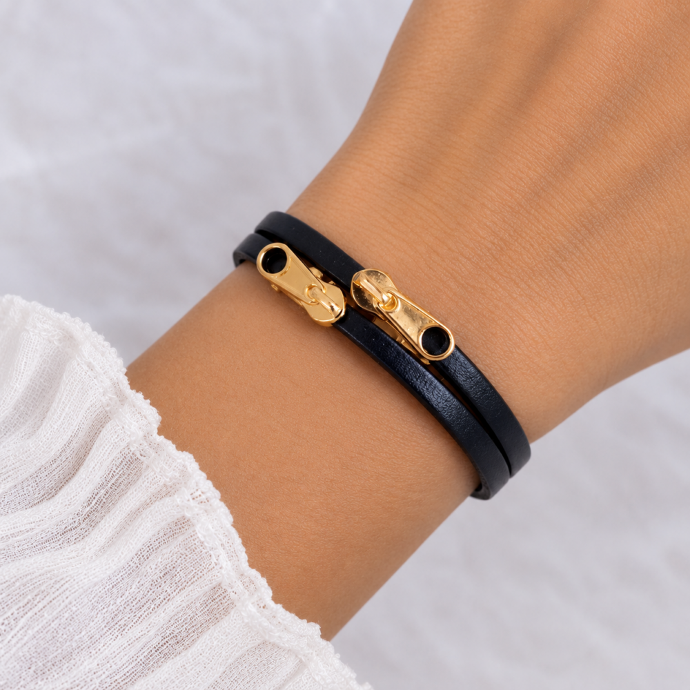 Bracelet Zip, bijou assemblé à la main en Isère