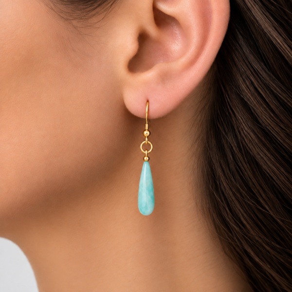 Boucles d'oreilles Amazonite