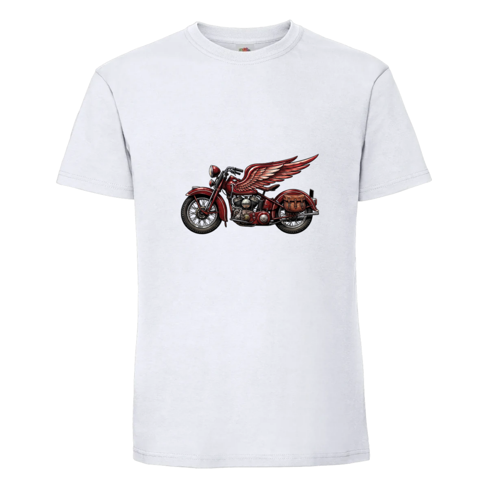 T-shirt Moto Halloween sur un t-shirt blanc