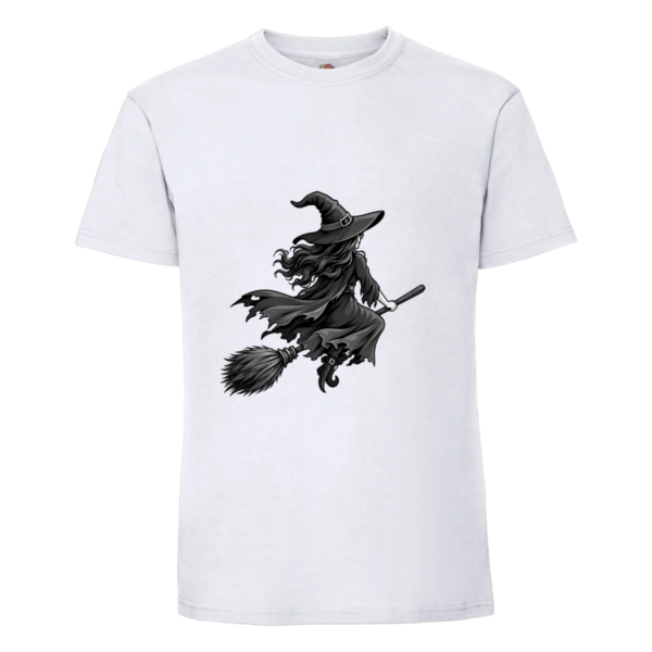 T-shirt Sorcière en noir et blanc
