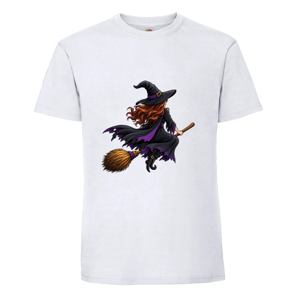 T-shirt Sorcière en noir et blanc (Copie) sur un t-shirt blanc