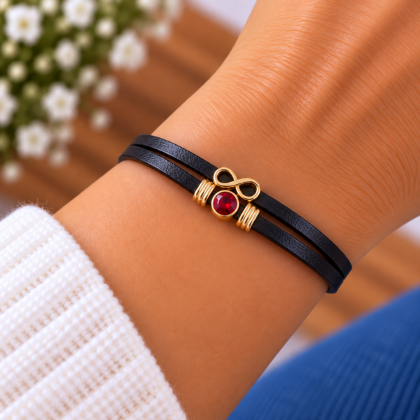 Bracelet Infini rouge