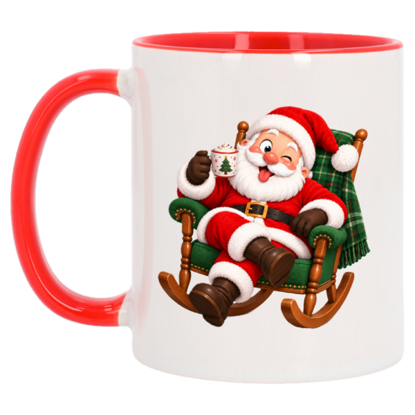 Mug de Noël Père-Noël dans un fauteuil