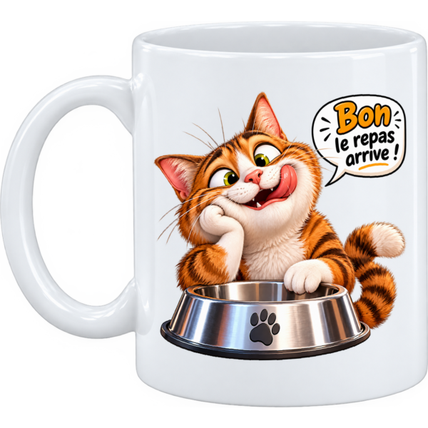 Mug et pot à crayons Le chat à la grande faim !