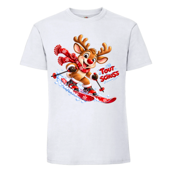 T-shirt Le renne skieur