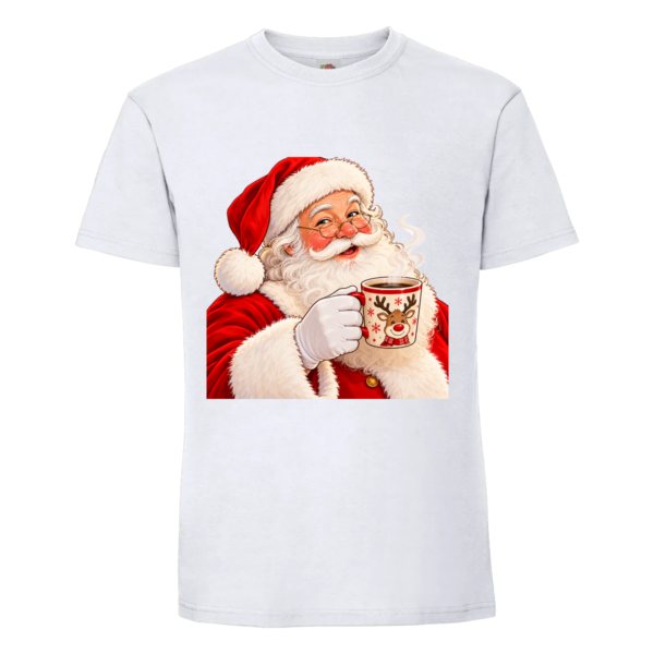 T-shirt Le Père-Noël fait une pause chocolat chaud