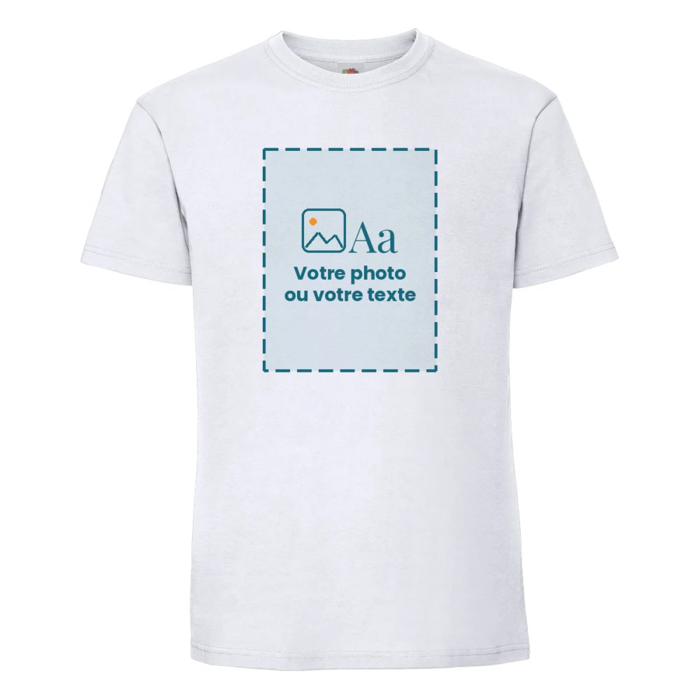 T-shirt personnalisé avec votre photo ou votre texte